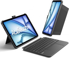 Inateck AceTouch Keyboard Case for iPad Air 11" M3 2025/M2 2024 Black-Gray