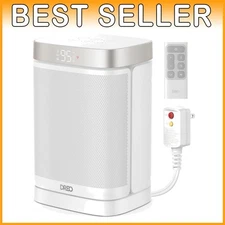 Quiet Bathroom Heater, 41-95°F Digital Thermostat, 12h Timer