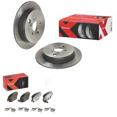 brembo SPORT BREMSSCHEIBEN+ XTRA BELÄGE HINTEN passend für HYUNDAI TUCSON JM 4WD