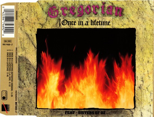 Gregorian Feat. Sisters Of Oz Once In A Lifetime Metronome CD, Maxi 1991 - Picture 1 of 5