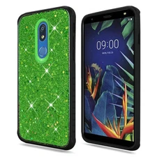 GSA Chunky Glitter Bling Candy Case for LG K40 - Neon Green