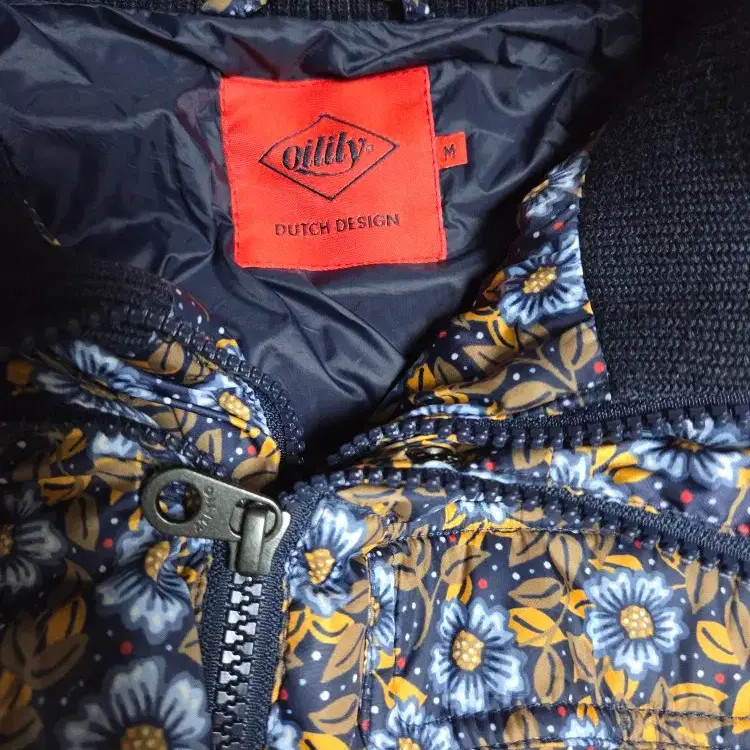 OILILY Down Padding Jacket M, Flower Pattern, Wat… - image 4