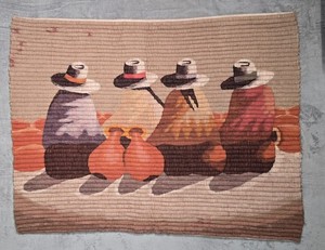 ヴィンテージ　ペルー羊毛タペストリー Peruvian Wool Tapestry | eBay