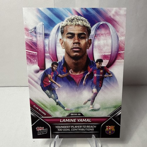 Lamine Yamal – Lamine Yamal - 2026 FC Barcelona Topps NOW® - Card 5 - PR: 28,970