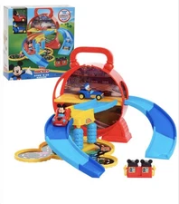 Disney Junior Mickey Stow ‘N Go Garage Figure and Vehicle 3+ | New G47