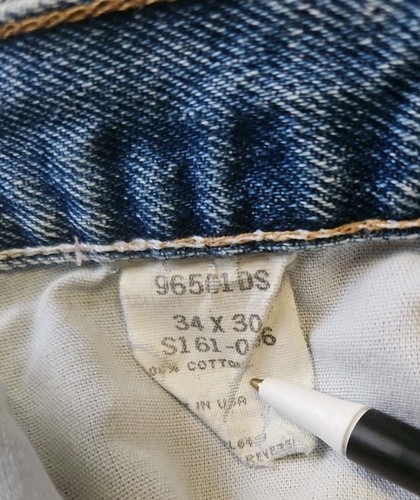 Wrangler Denim Jeans Men's Size 34x30 #96501 DS USA Western Riding Cowboy Y2K - Picture 6 of 7