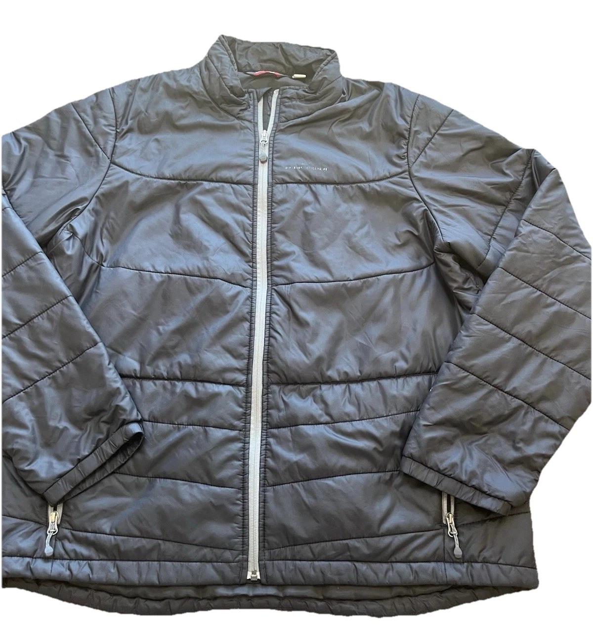 Eddie Bauer 365 Insulated Jacket Black Full Zip XLT Tall Mens Lightweight