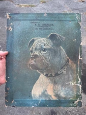 Old Reliable Bulldog Sign Print Campbelltown PA 1910s 1920s Advertising Sign