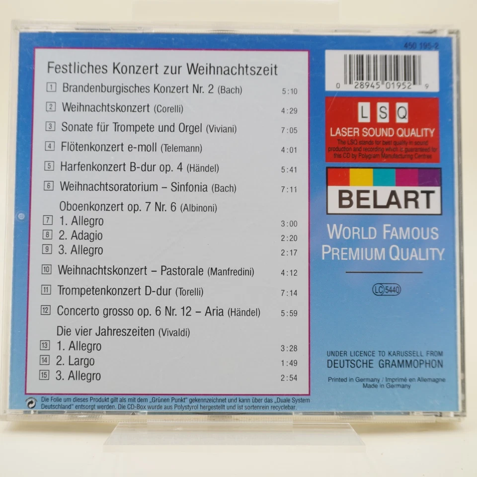 Various – Ein Festliches Konzert Zur Weihnachtszeit | CD | Zustand sehr gut - Bild 2 von 2