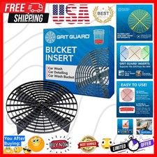 The Black Bucket Insert - 10" Diameter Car Wash Bucket for Car Washing, Deta...