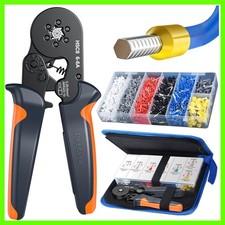 Comprehensive Wire Terminals Crimper Kit - 1900PCS Connectors  Ergonomic Grip