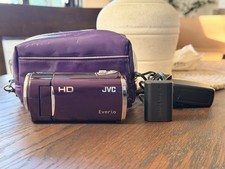 JVC Everio GZ-HM30 AVCHD Camcorder- PURPLE MINT COMPLETE TESTED WORKS
