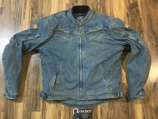 Men’s Cortech Tour Master MOD Armored Denim Motorcycle Jacket Size XXL/48