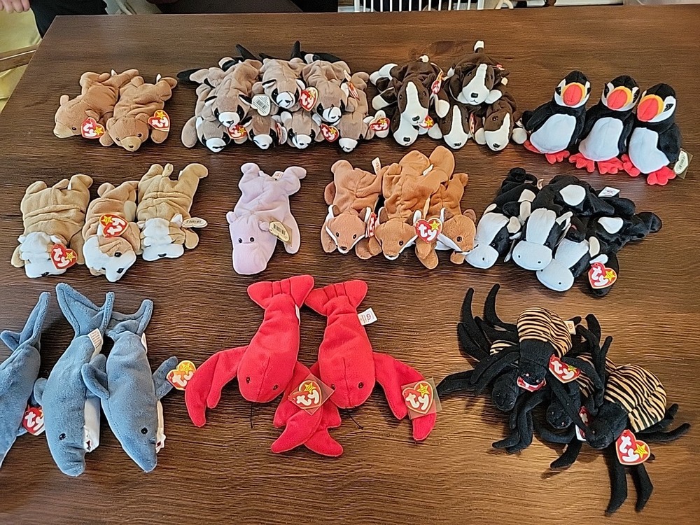 Ty Beanie Baby Lot 90s All With Tags from the 90s Mint - 36 total