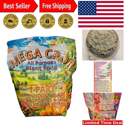 Mega Crop 1-Part Complete Base Nutrient - Hydroponic and Soil Fertilizer for ...