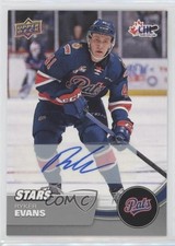 2021-22 Upper Deck CHL Stars Auto Ryker Evans #331 Auto j7z