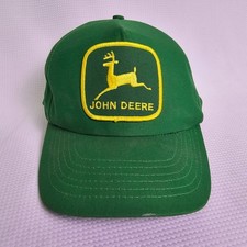 Vintage Green John Deere Snapback Trucker Hat MADE IN USA