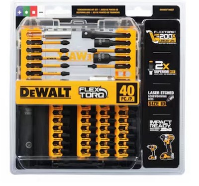 DEWALT DWANGFT40SET Impact Drill Bit Set - 40 Piece New