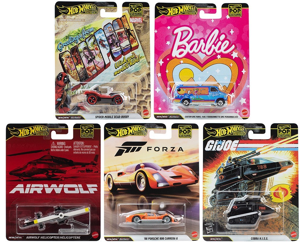 Hot Wheels Pop Culture Q Case 2026 Set of 5 HXD63-956Q 1/64 | eBay