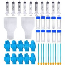 50 Pieces of Set AI Artificial Insemination Dog Breeding Kit, Disposable Cani...