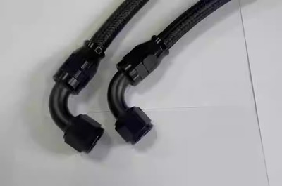 Custom 4AN 6AN Braided PTFE Fuel / Oil Cooler Hose Line Assembled