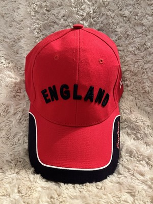England Cap Mütze Fischadler bestickt Flagge Rugby Fußball Cricket rot WM