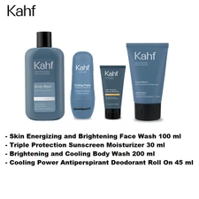 KAHF 4IN1 Men’s for Brightening – Body Wash, Face Wash, Sunscreen, Deodorant