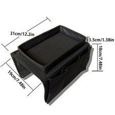 Image of Armrest Organizer Remote Pocket Multi-pocket Design Thickened Oxford Cloth