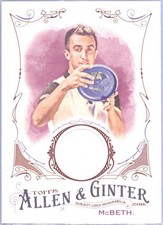 2016 Topps Allen & Ginter Paul McBeth Disc Golf Memorabilia FSRB-PM