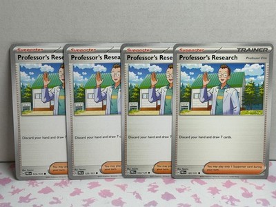 Professor's Research Elm 123/131 SV: Prismatic Evolutions Normal Playset x4