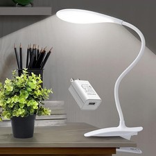 LED Desk Lamp Eye-Caring Clamp Light Clamp Lamps Reading Lights with USB Port