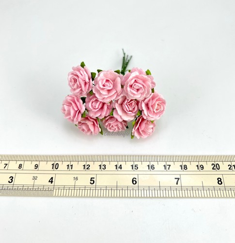 2cm Jasmine - Pink Tone Paper Flower Toppers Corsage Wedding headpiece basket R4 - 第 5/10 張圖片