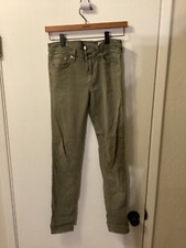 Women "rag  bone jeans" olive green jeans. Size 27. P.O.