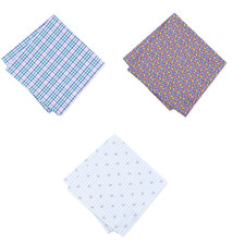 Bar III Men's Cotton Handkerchief Pocket Square 12.5x12.5