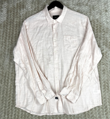 Rails WYATT Ebi Mens XXL Shirt Orange Collared Light  Button-Down