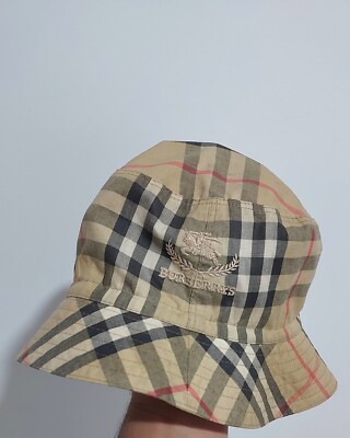 Vintage Burberry Bucket Hat Prorsum Nova Check Size M / 57