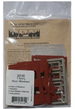 HO Scale Design Preservation 30130 One-Story Wall Sections w/Rectangular Windows