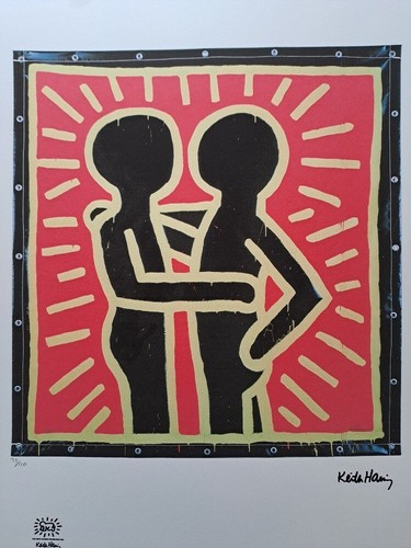 Firmato Keith Haring - Linea politica - Certificato - Foto 2 di 6