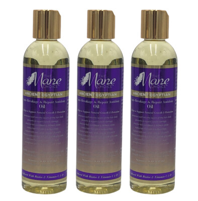 3 Pk The Mane Choice Ancient Egyptian Anti Breakage Repair Antidote Oil 8 oz HTF