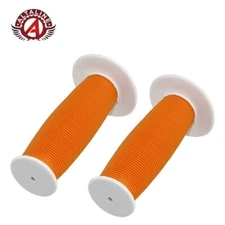 AltaLine Child Kids Bicycle Grips Mushroom Handle Bar Bike Grip Orange/White