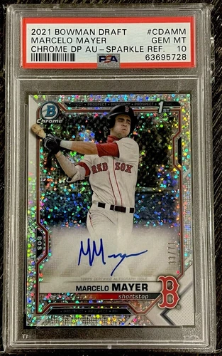 2021 | Bowman Draft Chrome | Marcelo Mayer (Sparkle) Auto | PSA 10