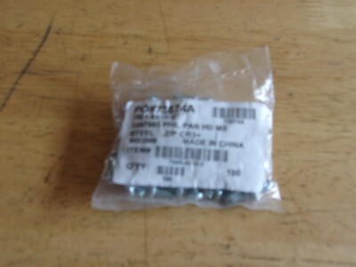 NIB!! M4X10MM PHILLIPS STAINLESS STEEL PAN HEAD SCREW (BAG OF100 QTY)