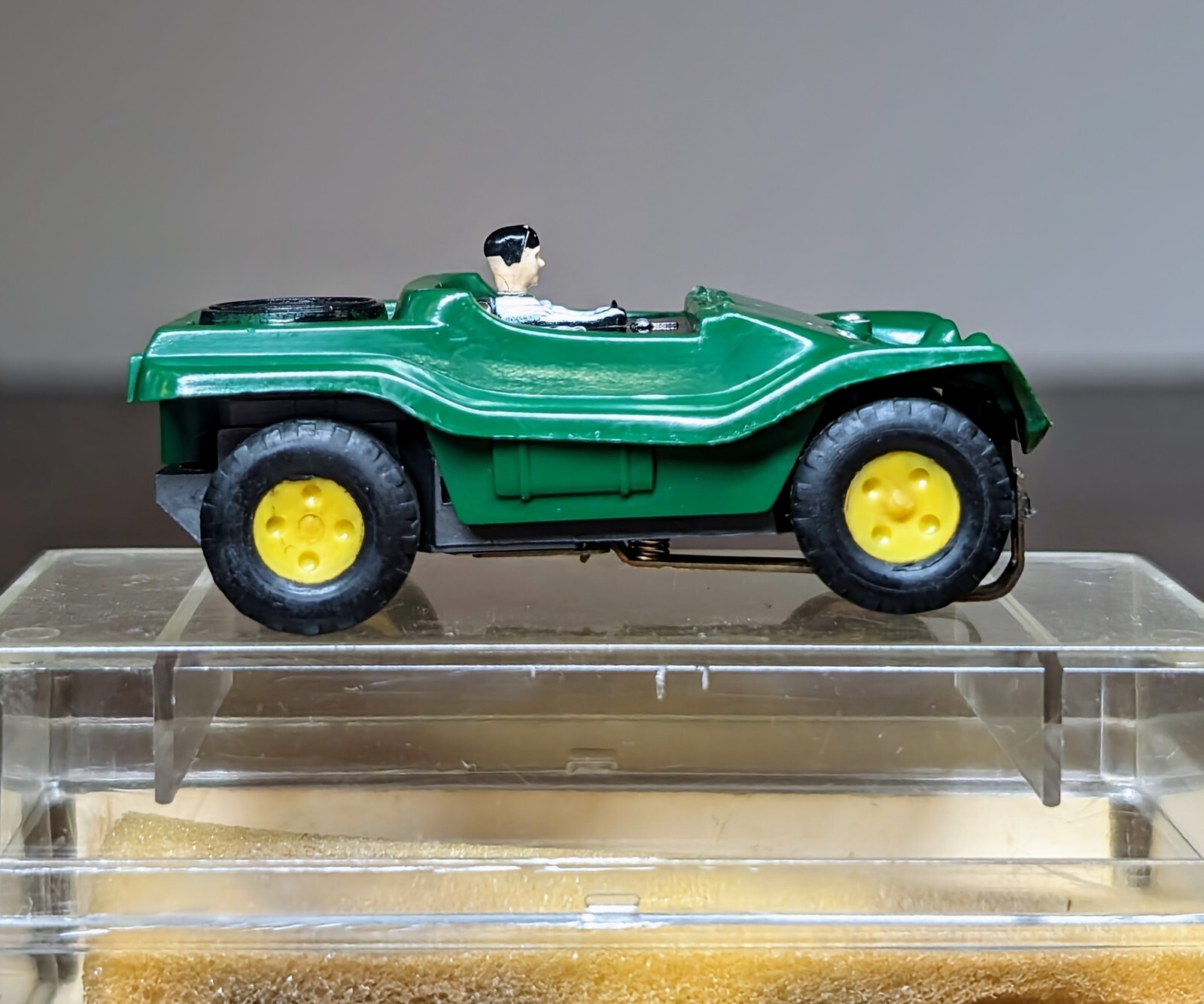AURORA HO SLOT CAR TJET 1398 OFF ROAD DUNE BUGGY ROADSTER 1969 Green
