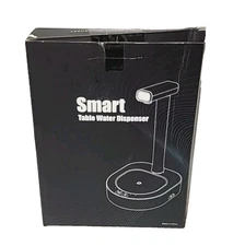 Smart Table Water Dispenser with USB Rechargeable Pump - Black - New Open Box
