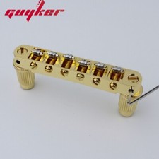 Guyker Tune-O-Matic Roller Saddle Guitar Bridge Gold For LP SG Guitars