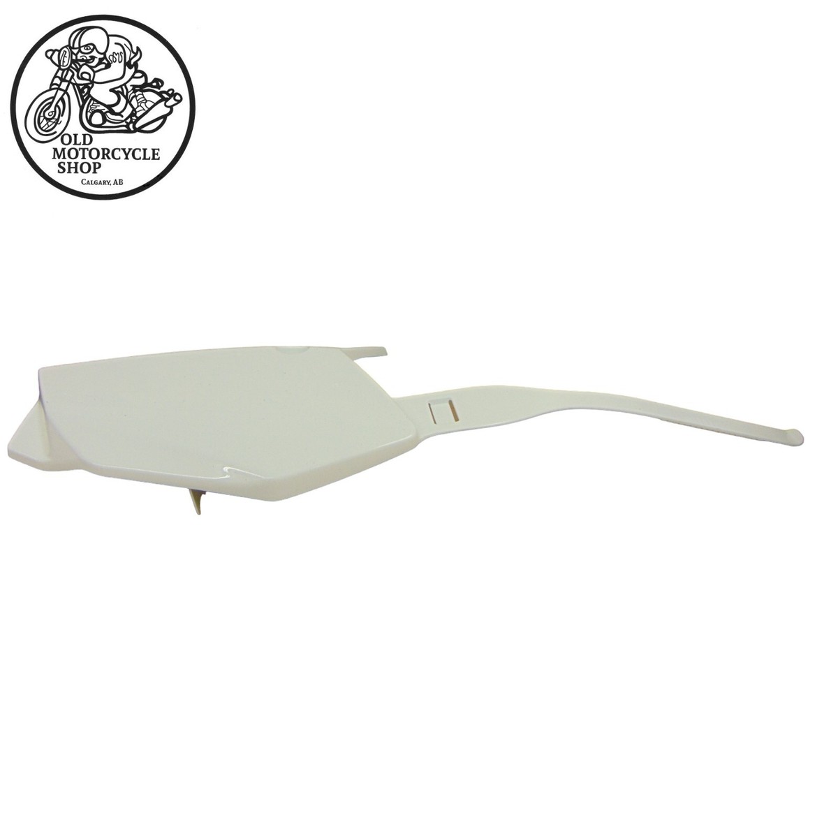 NEW KAWASAKI KLX140 KLX230 NUMBER PLATE BODY PLASTIC WHITE OEM