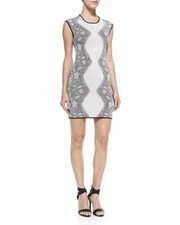 PARKER 'Alexander' Floral Lace Print Bodycon Knit Dress