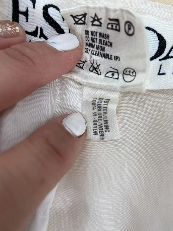 Blazer mujer vintage escadada Magaretha Ley marfil talla 36 Foto 3 de 4