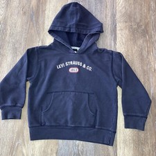 Levi Strauss Kids Navy Pullover Hoodie Jacket Size 7