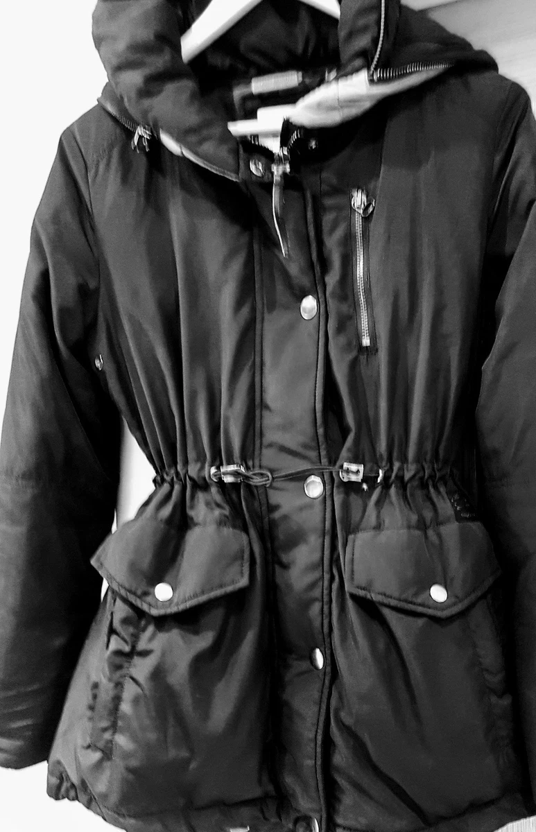 Lee cooper parka ladies coat. Padded hooded colour dark blue. Size 8 10